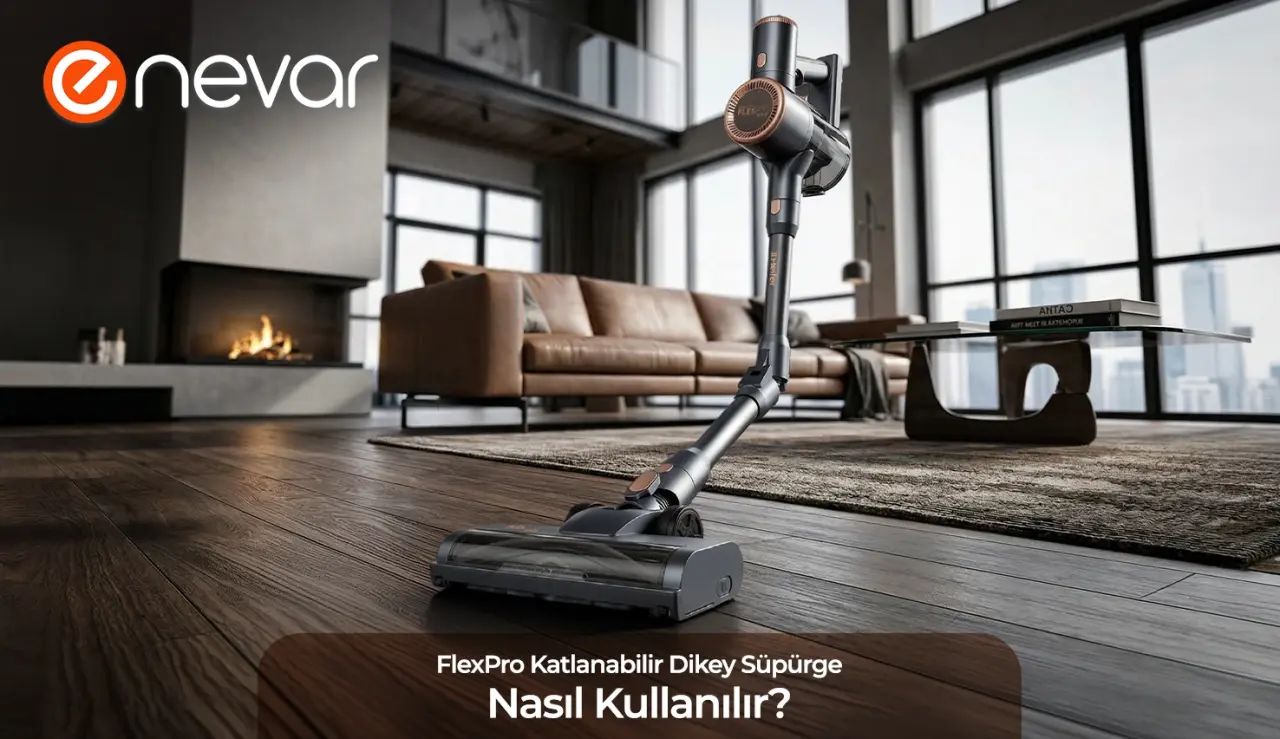 FlexPro Katlanabilir Dikey Süpürge Nasıl Kullanılır?