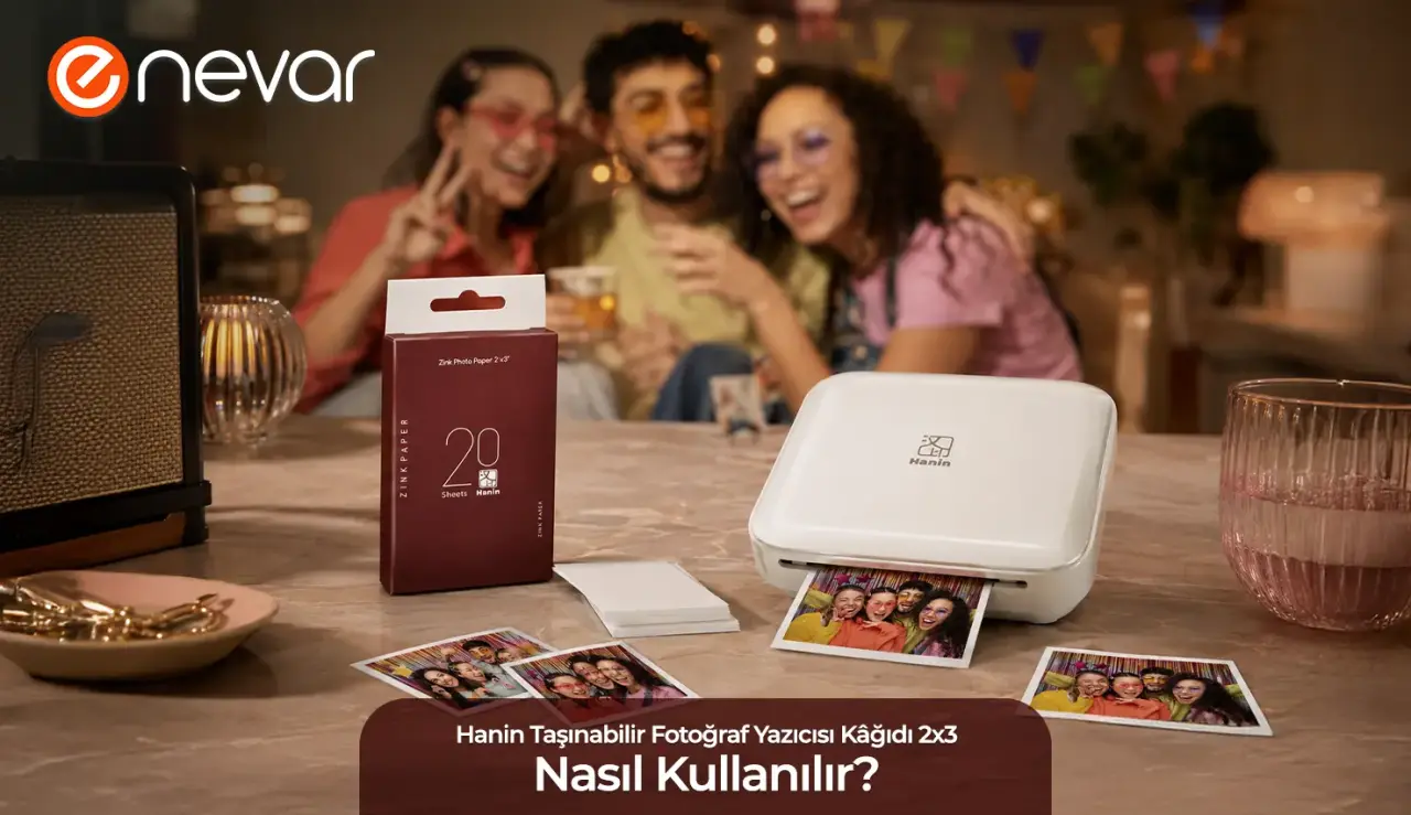 Hanin Taşınabilir Fotoğraf Yazıcısı Kâğıdı 2x3 Nasıl Kullanılır?