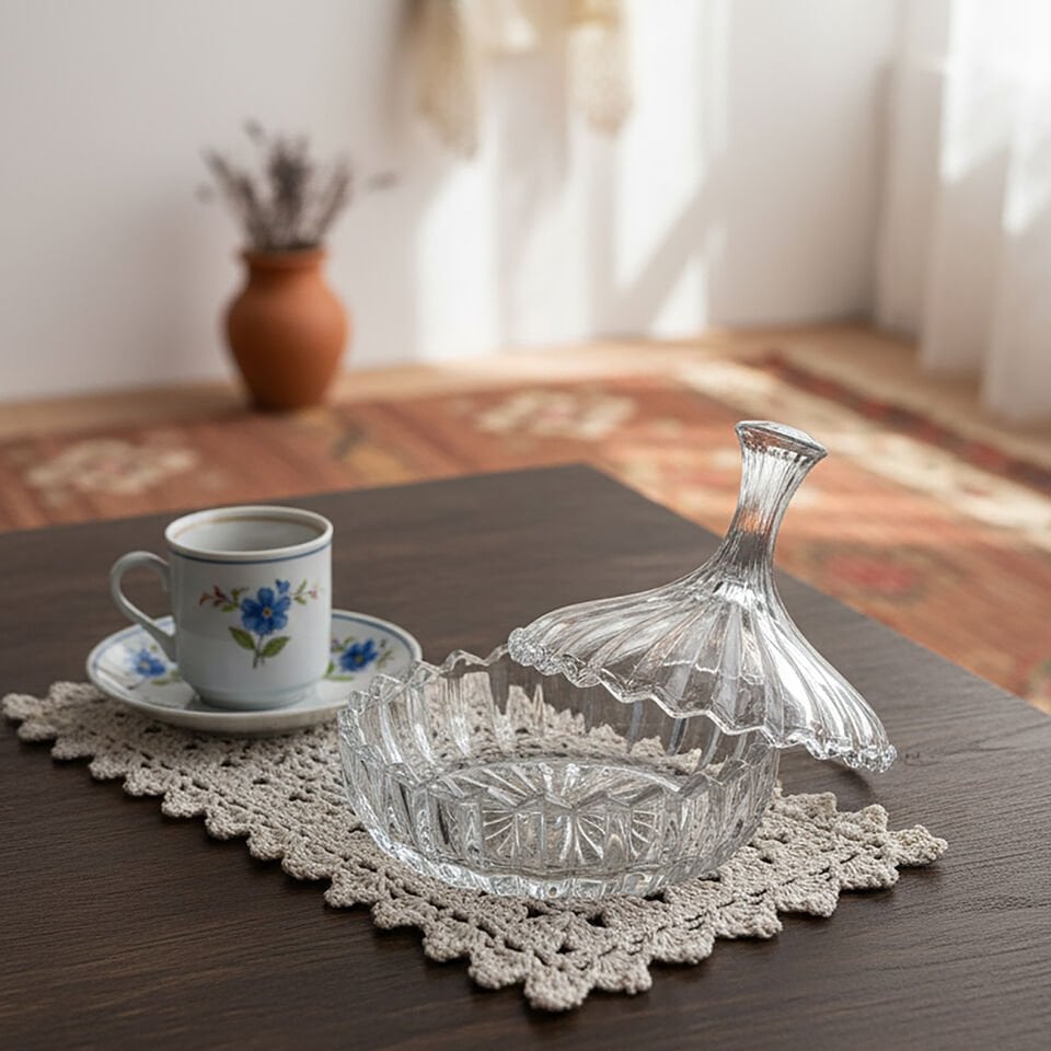 Cam Şekerlik/Lokumluk - 330 CC