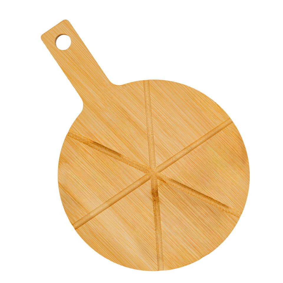 Bambu Yuvarlak Kesme Tahtası - 33 cm x 23 cm