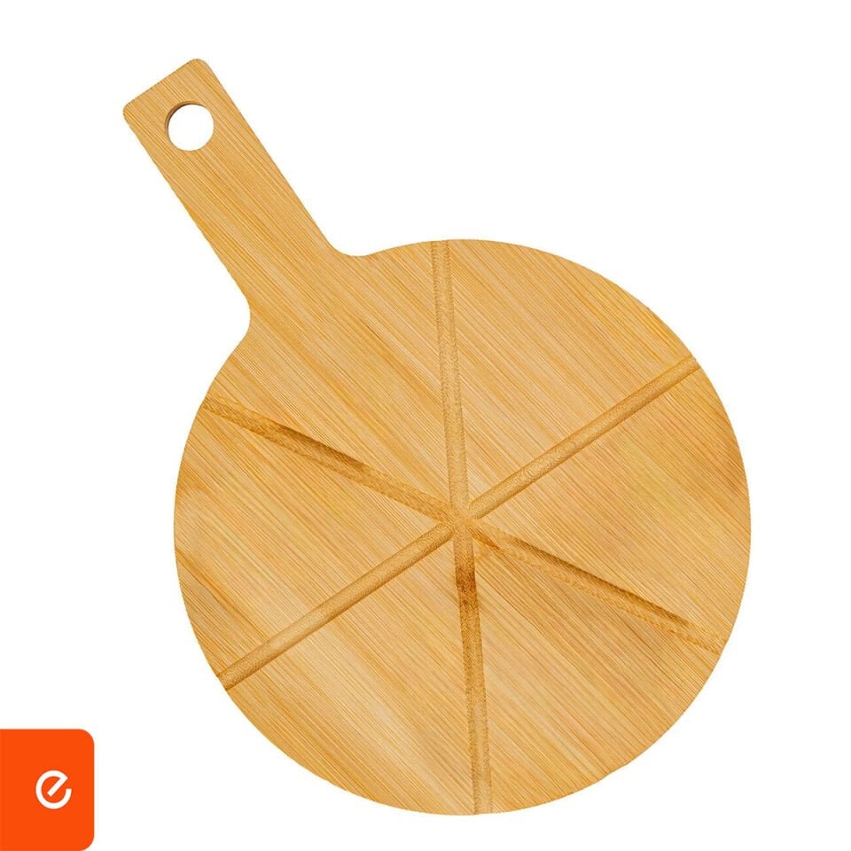 Bambu Yuvarlak Kesme Tahtası - 33 cm x 23 cm