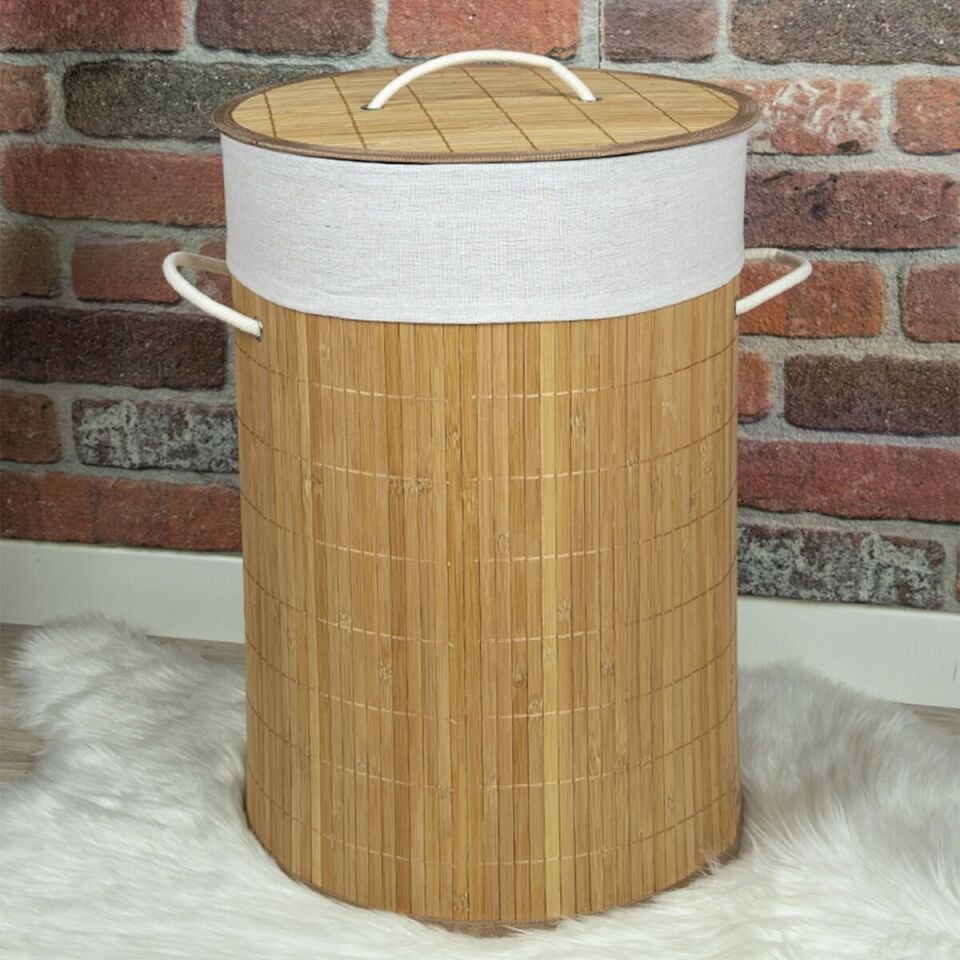 Bambu Çamaşır Sepeti