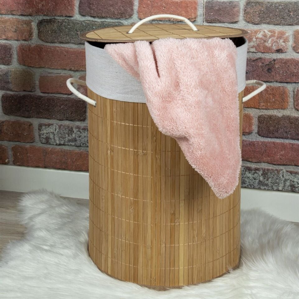 Bambu Çamaşır Sepeti