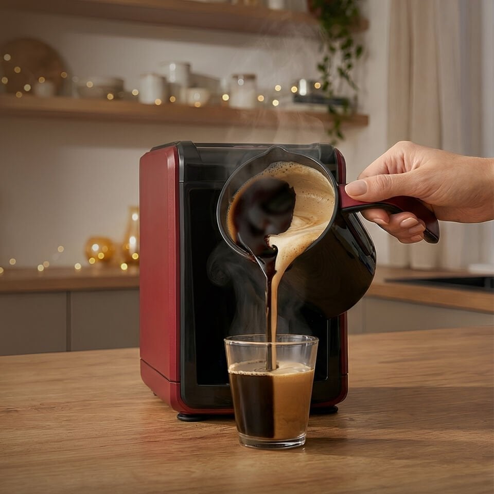 Sütlü Közde Türk Kahvesi Makinesi