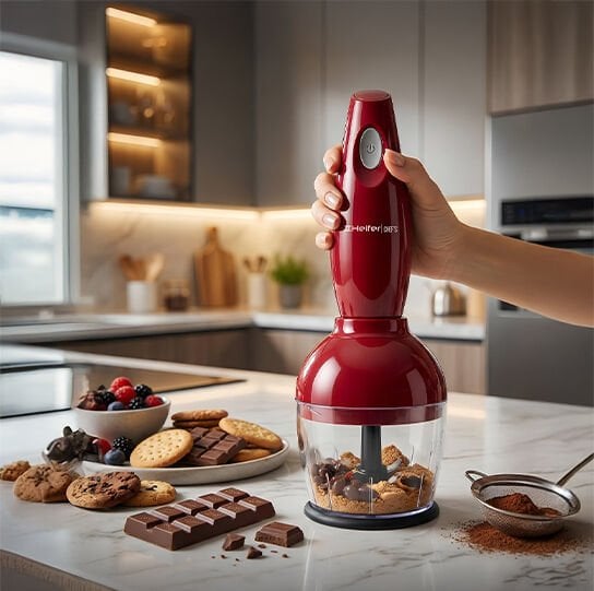 Chef's Mini Blender Set - Kırmızı