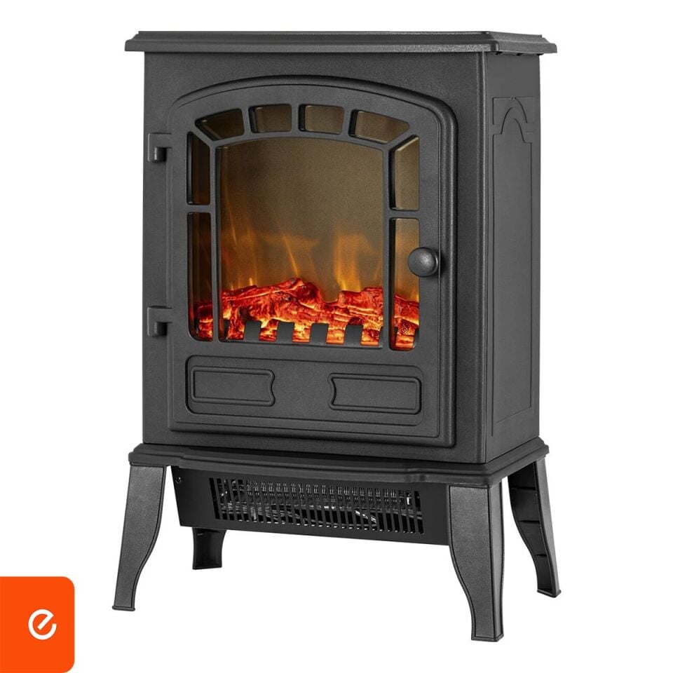 Şömine Görünümlü Elektrikli Isıtıcı Soba 2000W Alev Efektli