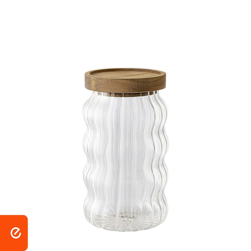 Akasya Kapaklı Borosilikat Kavanoz - 700 CC