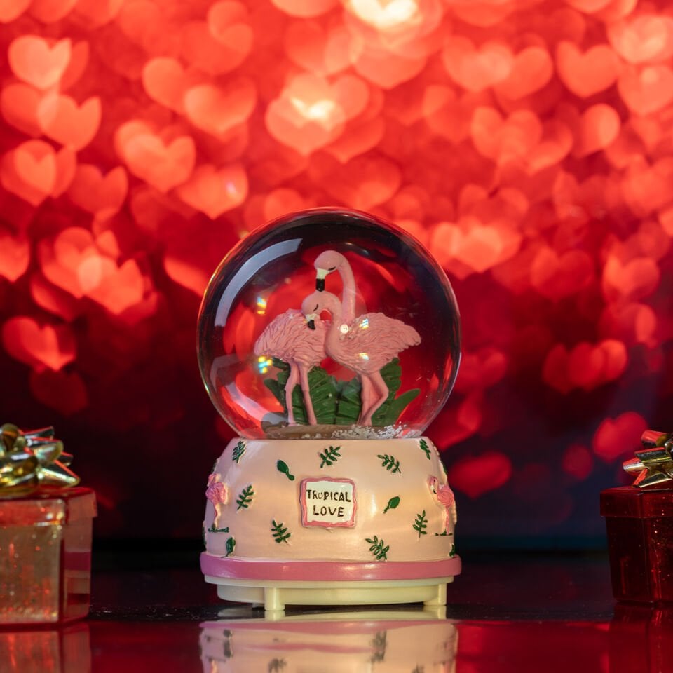 Dekoratif Kar Küresi - Flamingo