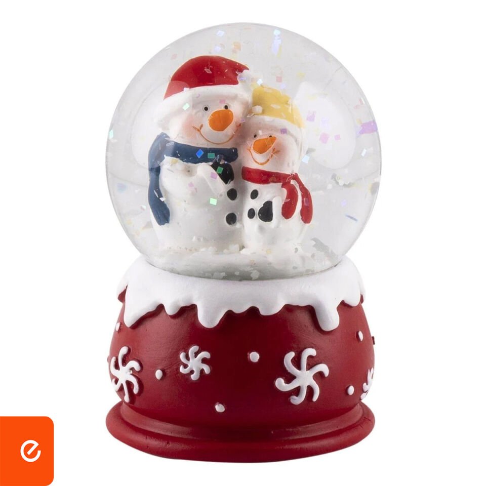 Dekoratif Mini Kar Küresi - Kardan Çift