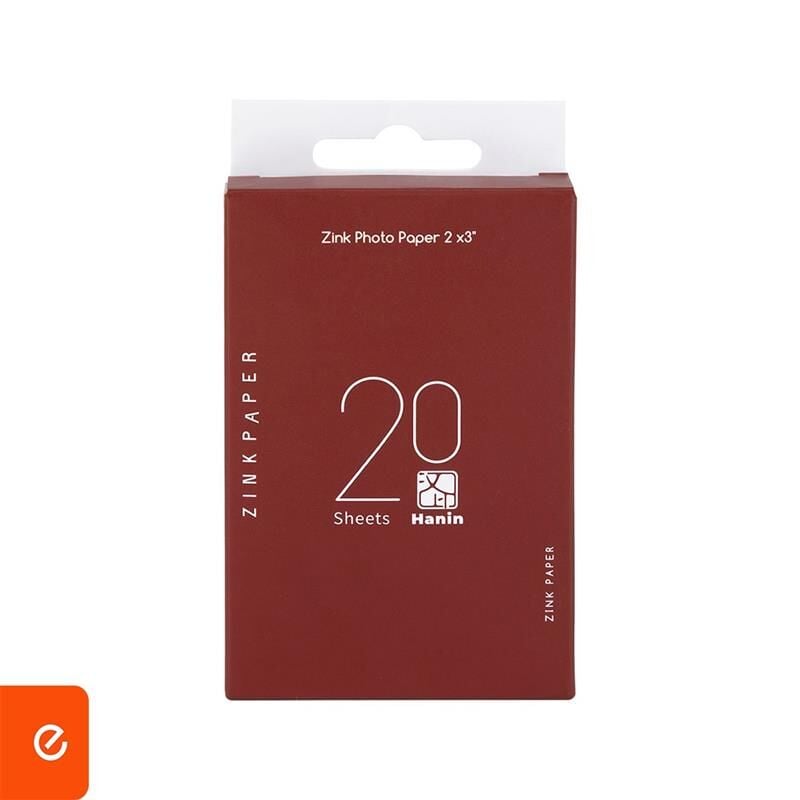 Hanin ZINK Sticky-Backed Fotoğraf Kağıdı 2x3” (5x7,6 cm) 20’li – Yapışkanlı, Mürekkepsiz Baskı