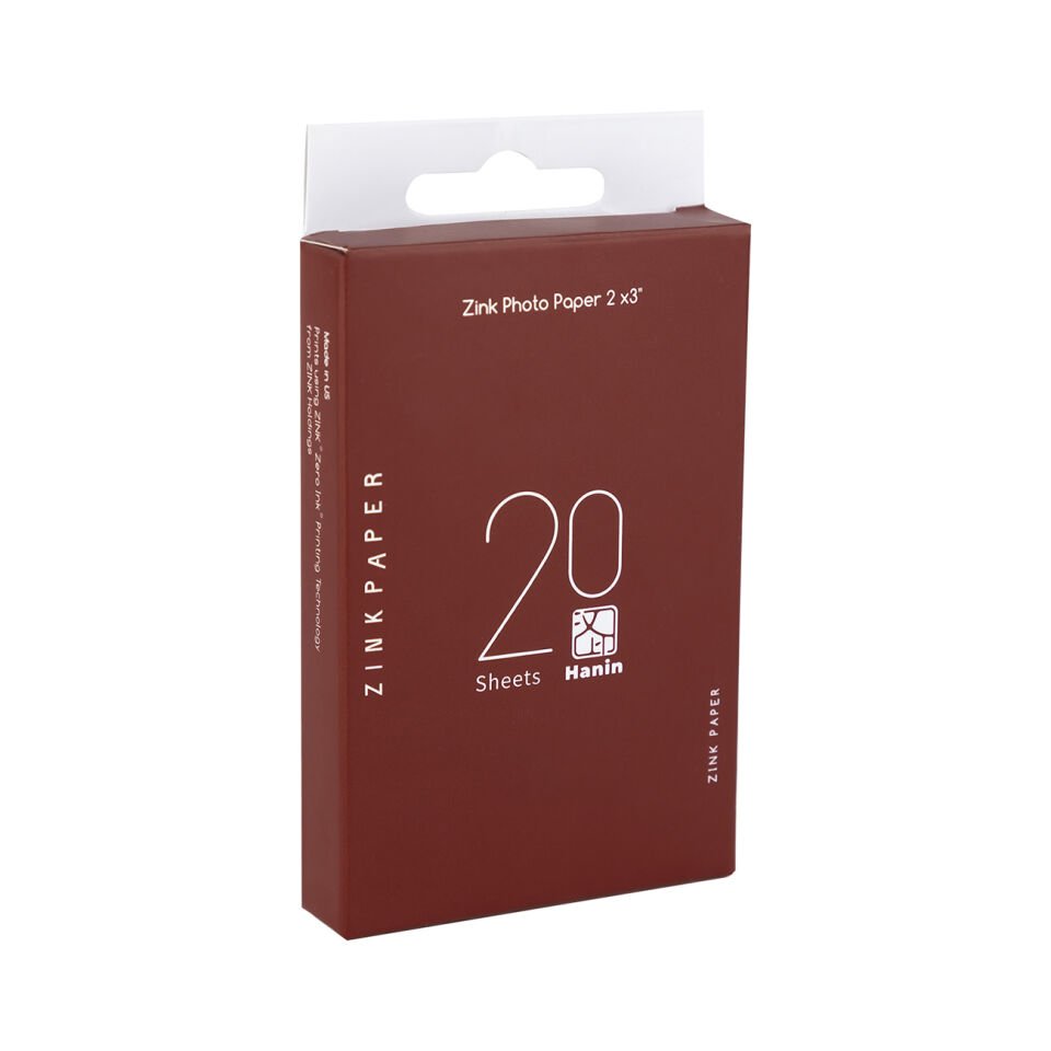 Hanin ZINK Sticky-Backed Fotoğraf Kağıdı 2x3” (5x7,6 cm) 20’li – Yapışkanlı, Mürekkepsiz Baskı