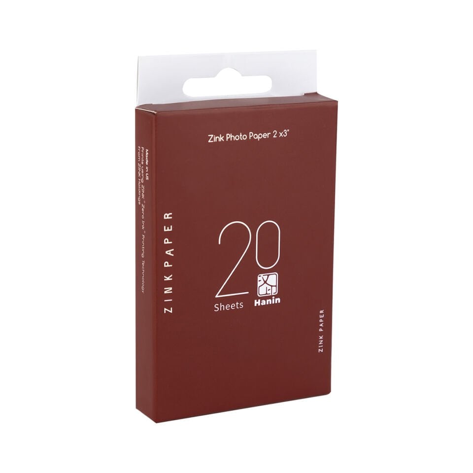 Hanin ZINK Sticky-Backed Fotoğraf Kağıdı 2x3” (5x7,6 cm) 20’li – Yapışkanlı, Mürekkepsiz Baskı