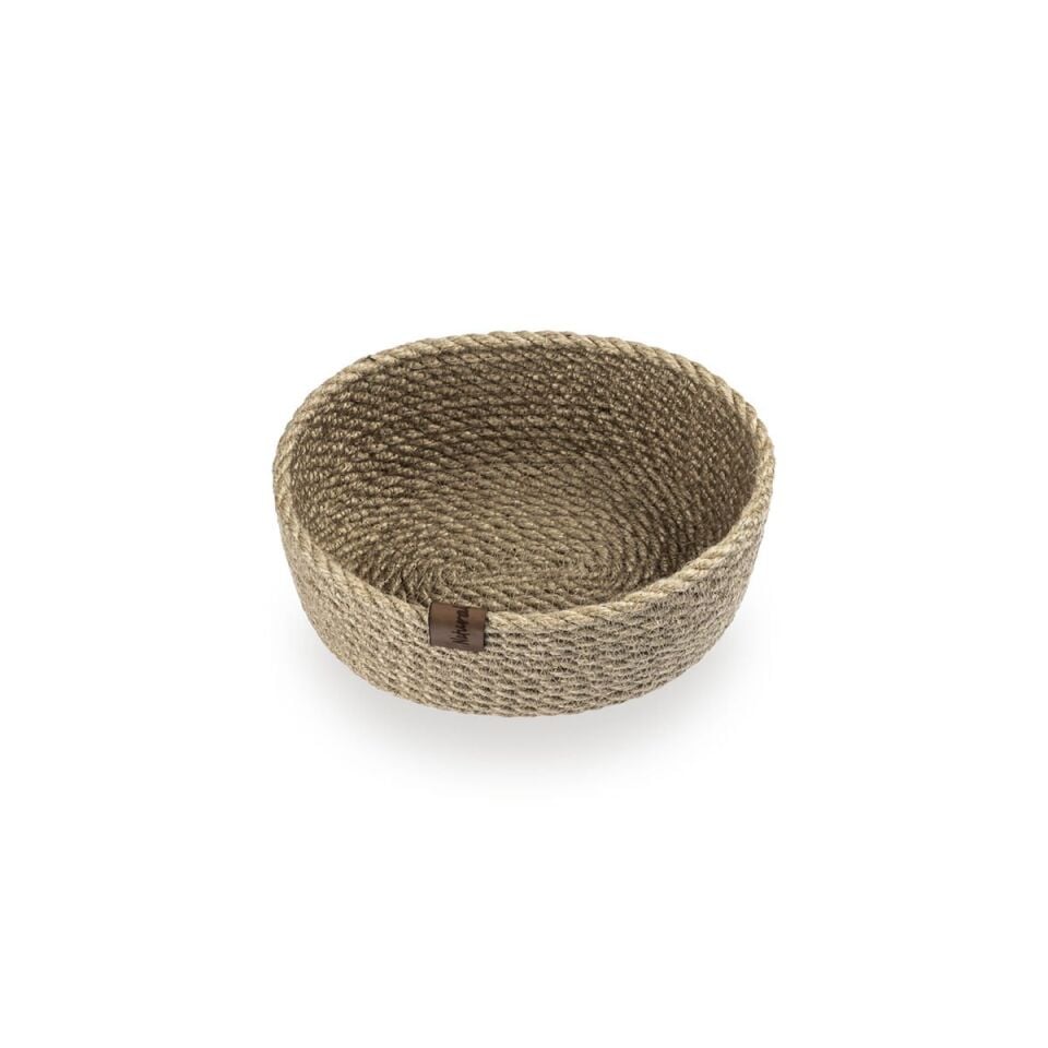 Oval Dekoratif Jüt Sepet - Küçük Boy