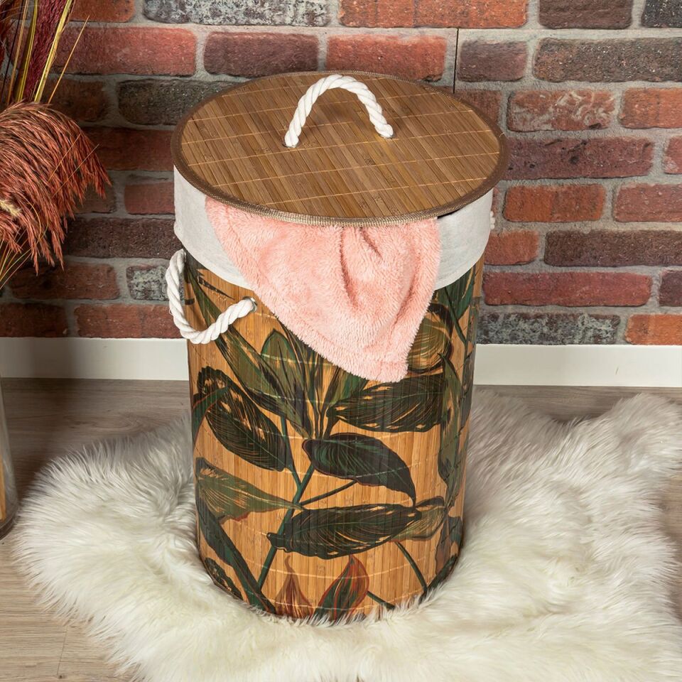 Bambu Çamaşır Sepeti