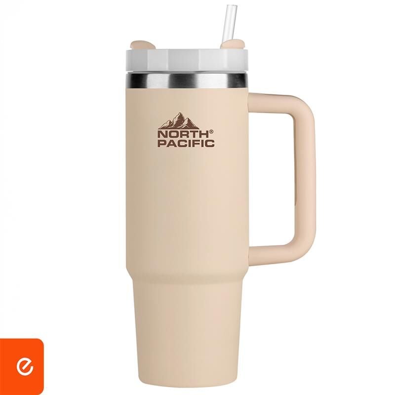 Pipetli Termos - 900 ML Bej