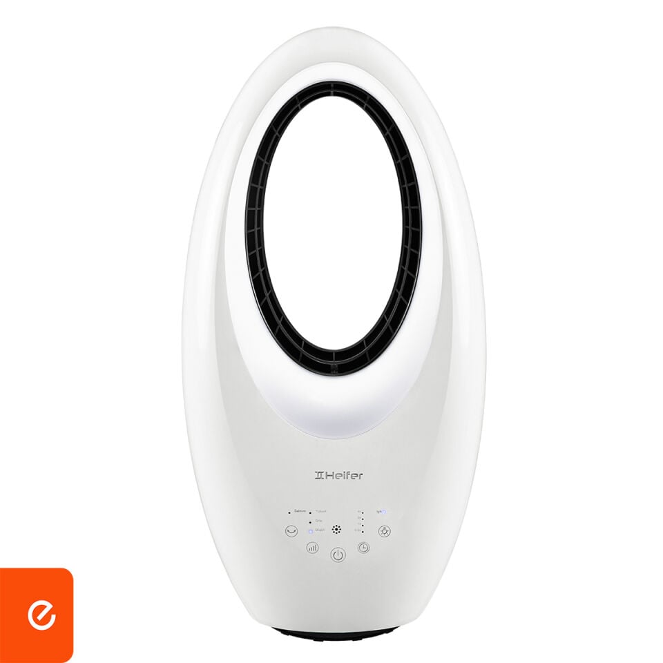 Uzaktan Kumandalı Işıklı Kanatsız Fan - 50 Watt