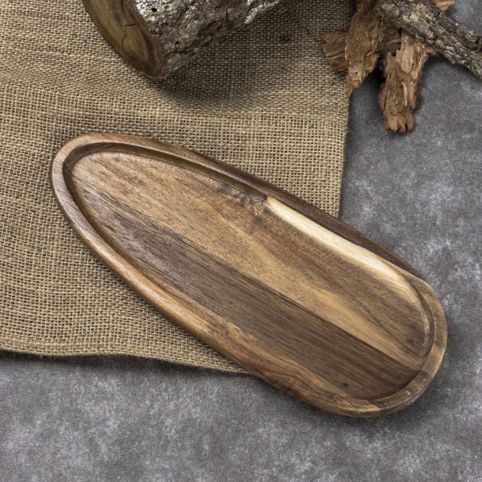 Akasya Sunum Tabağı - Oval