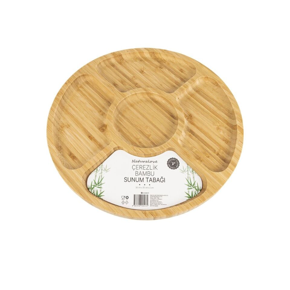 Çerezlik Bambu Sunum Tabağı