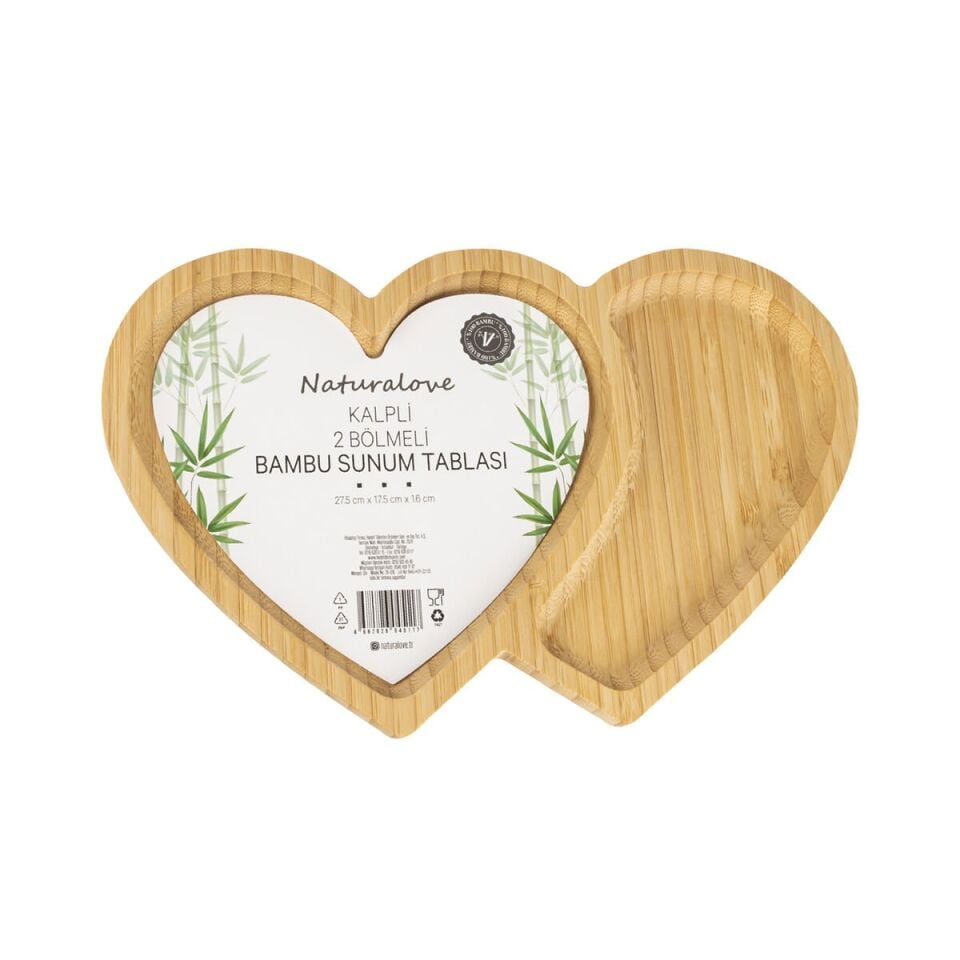 Kalpli Bambu Sunum Tabağı