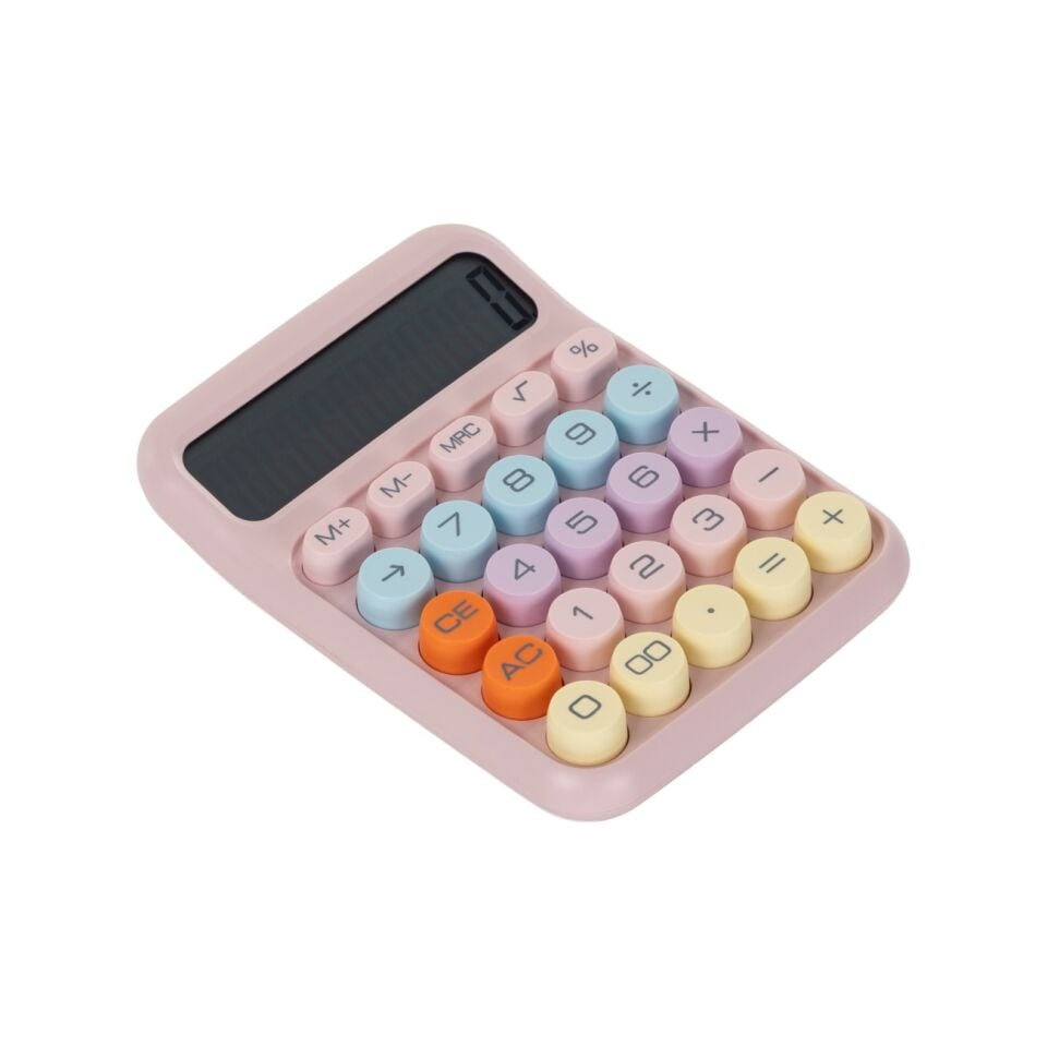 Renkli Hesap Makinesi - Pembe