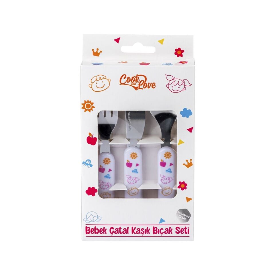 Bebek Çatal Kaşık Bıçak Seti