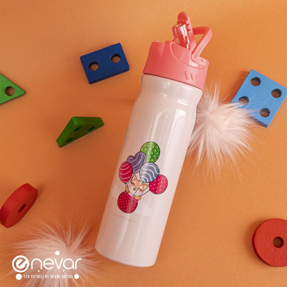 Balon Desenli Çelik Matara