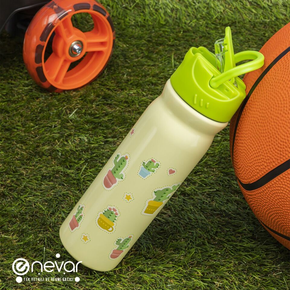 Kaktüs Desenli Çelik Matara