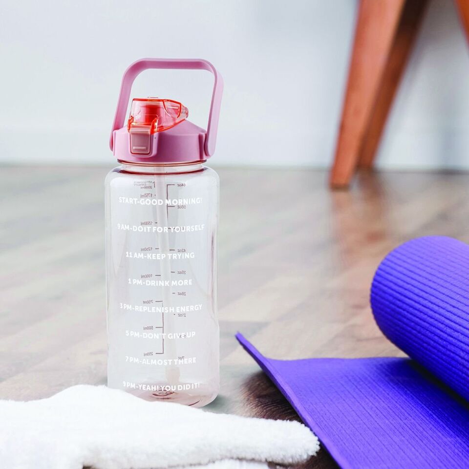 Şeffaf Motivasyon Matarası