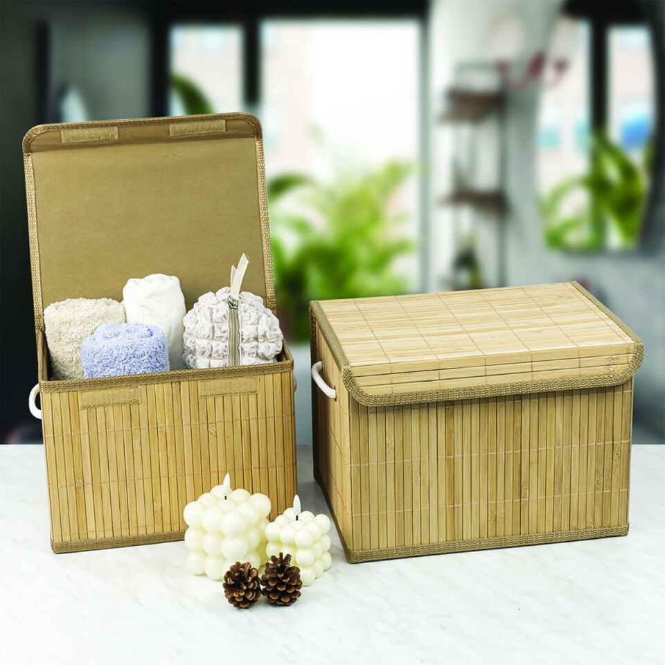 Bambu İkili Saklama Kutusu
