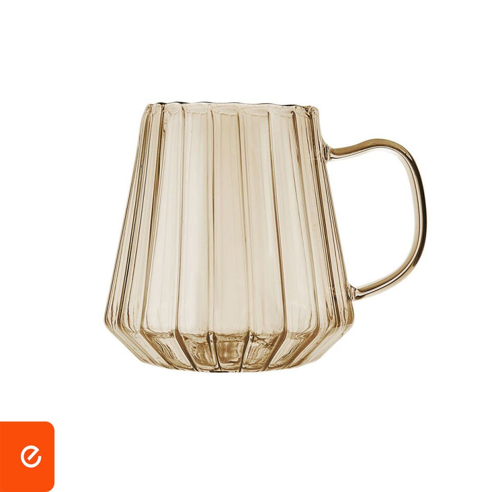 Renkli Gravürlü Cam Kupa