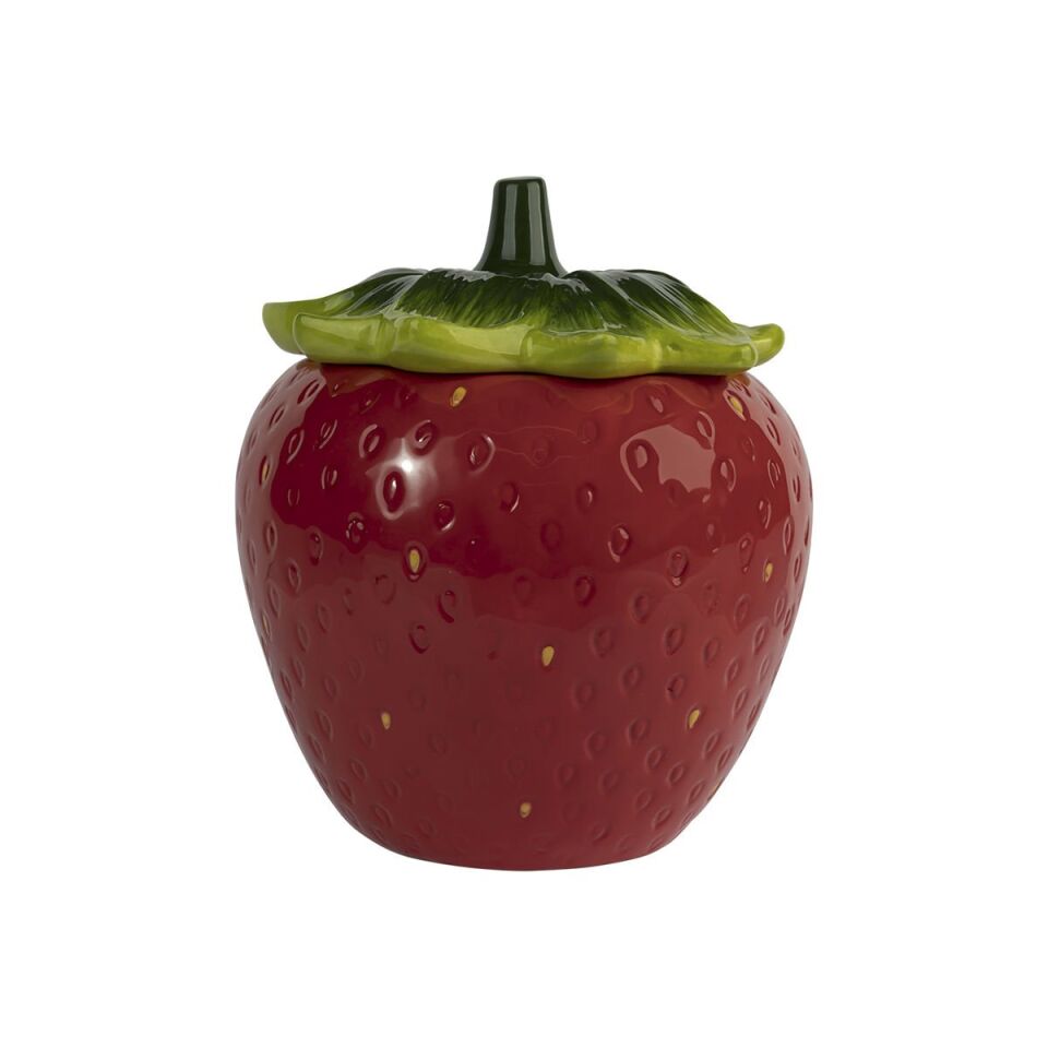 Seramik Kavanoz - Çilek Şekilli