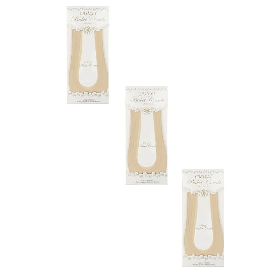 Ten Rengi 3'lü Babet Çorabı