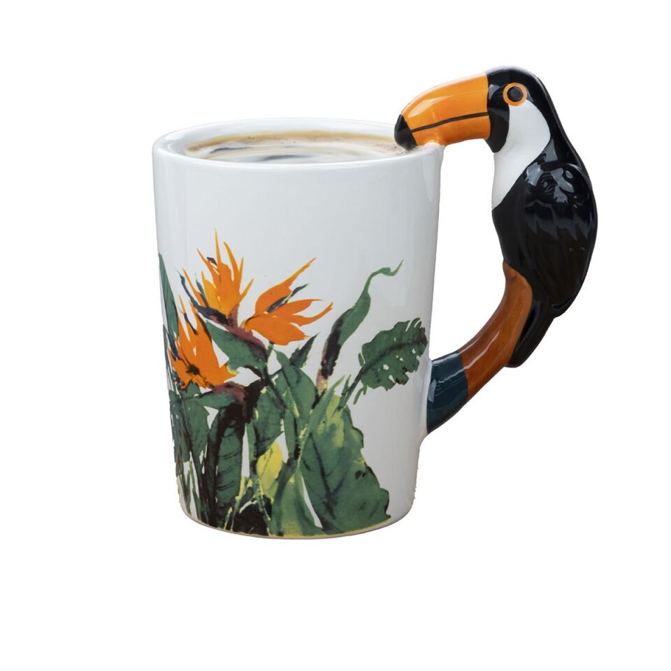 Papağan Figürlü Kupa