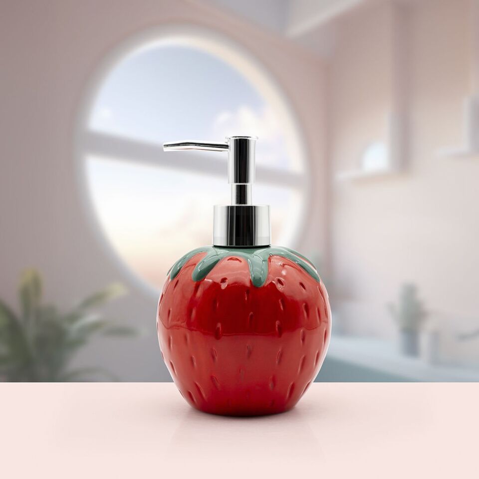 Çilek Şekilli Sıvı Sabunluk