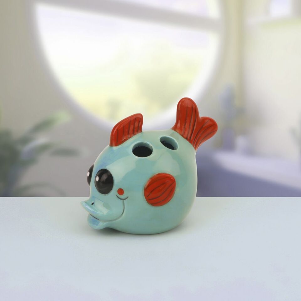 Benante - Balık Figürlü Seramik Diş Fırçalık