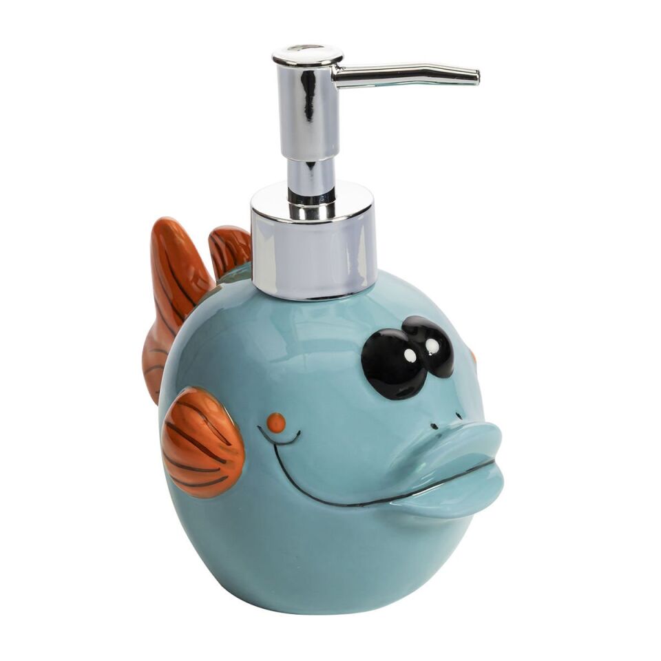 Benante - Balık Figürlü Seramik Sıvı Sabunluk