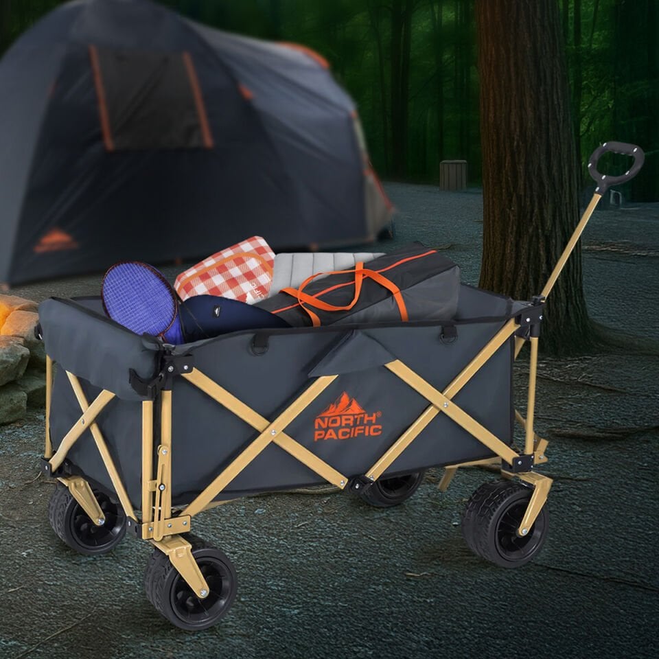 Katlanabilir Kamp Arabası - 100 kg Taşıma Kapasiteli