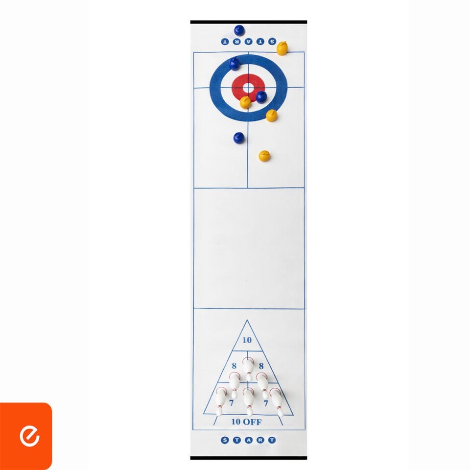 3'ü 1 Arada Masa Oyunu – Curling, Bowling Ve Disk İteleme Seti