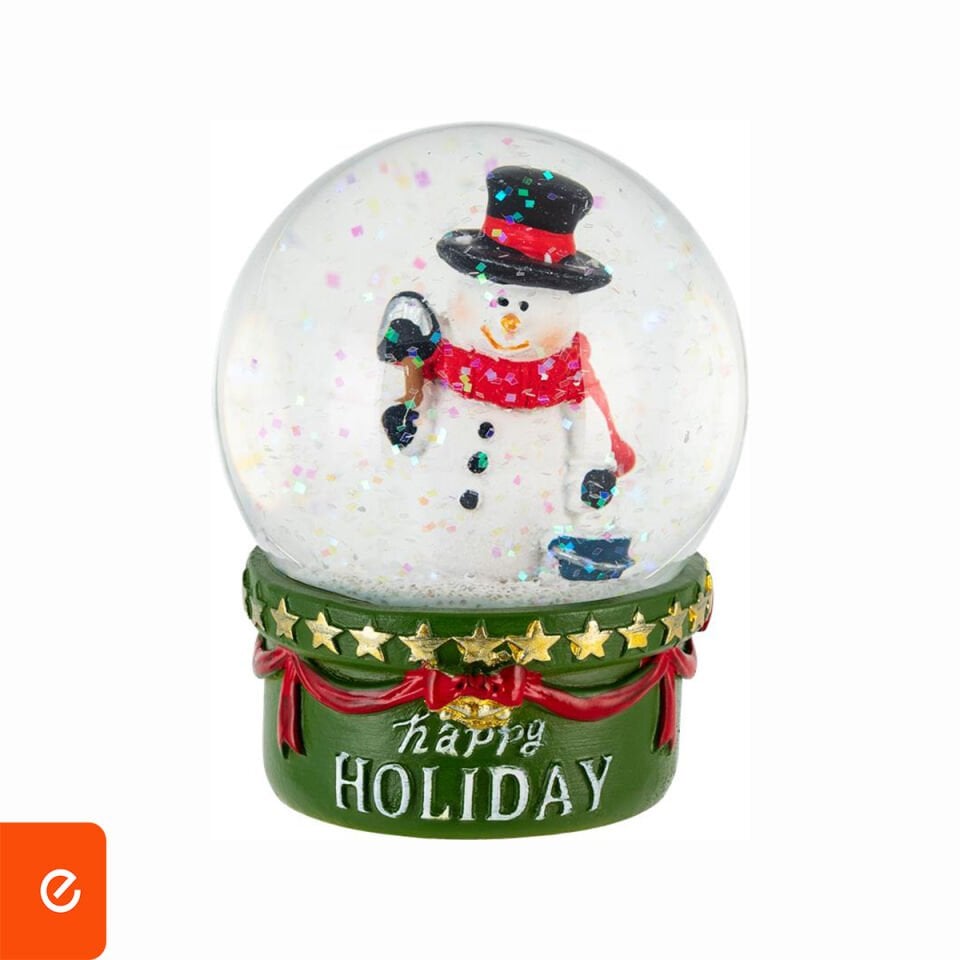 Kardan Adam Figürlü Mini Kar Küresi