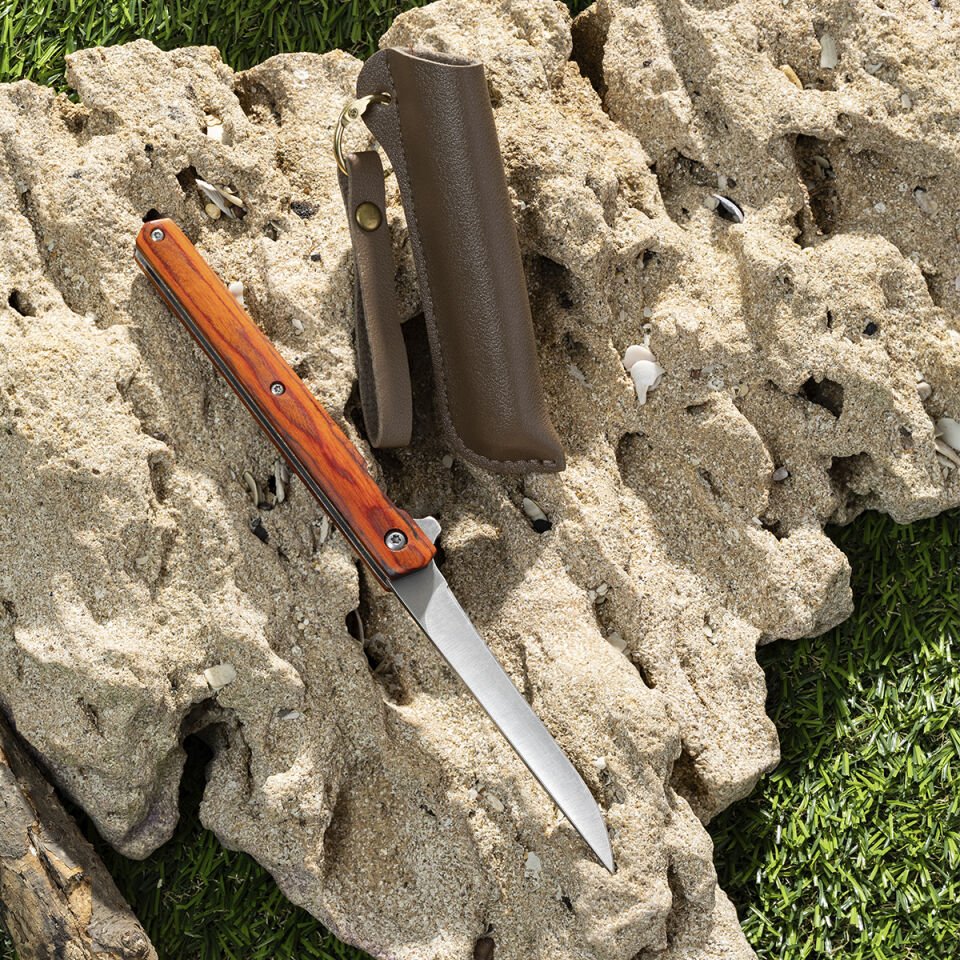 Paslanmaz Çelik Ahşap Saplı Çakı