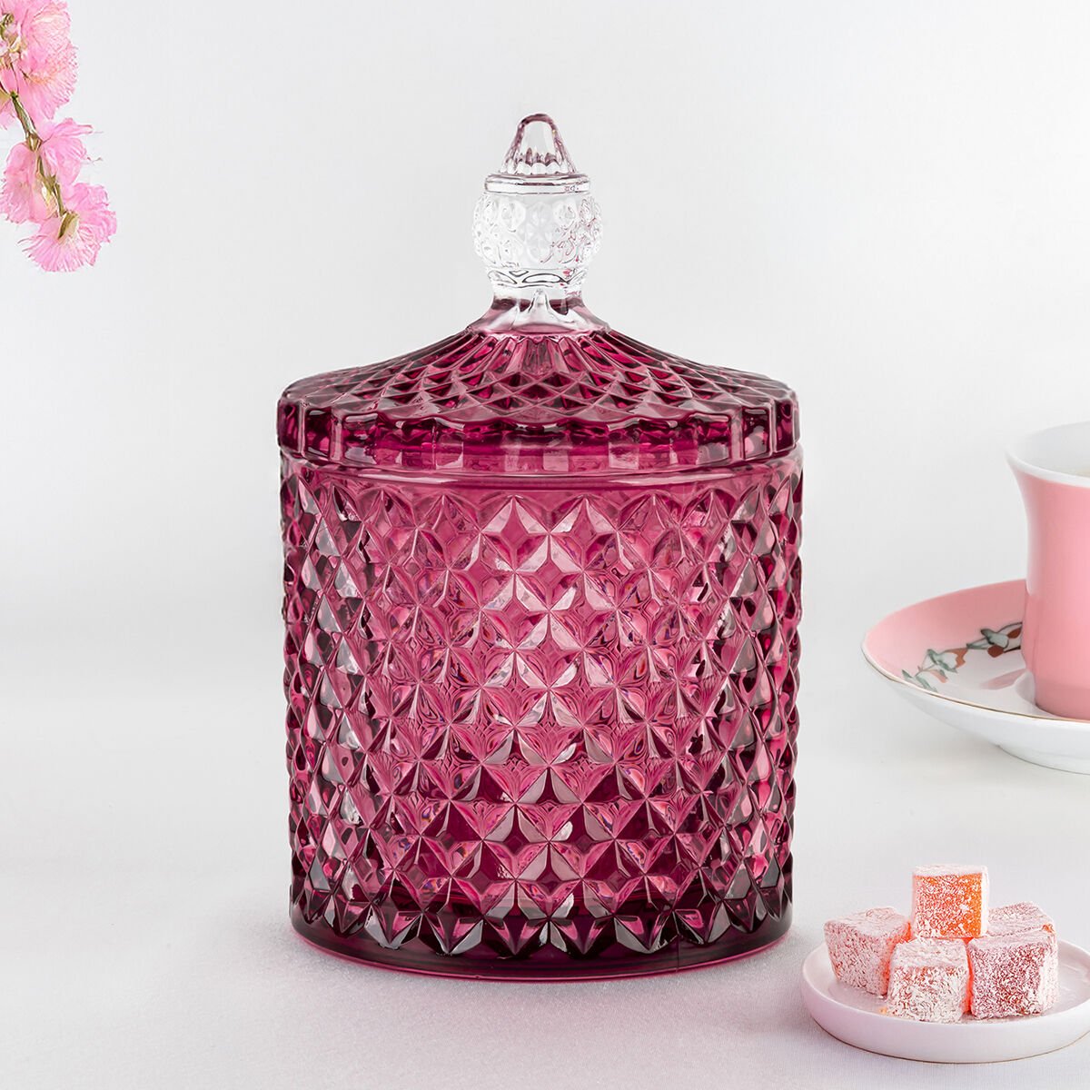 Renkli Cam Şekerlik