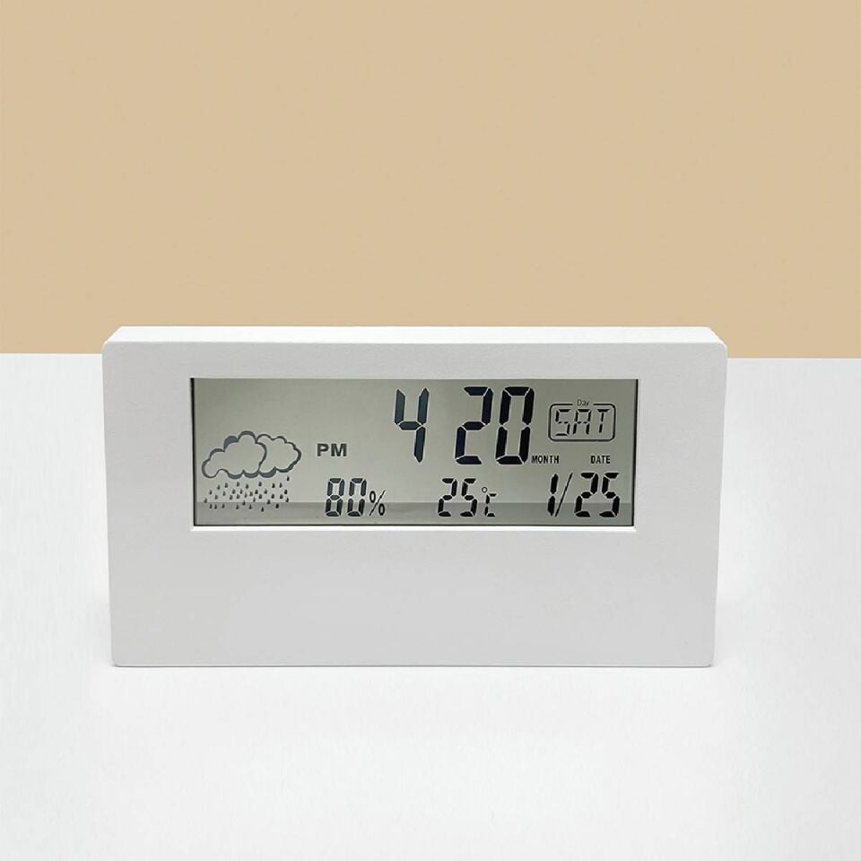 LCD Zaman Göstergeli Dijital Saat
