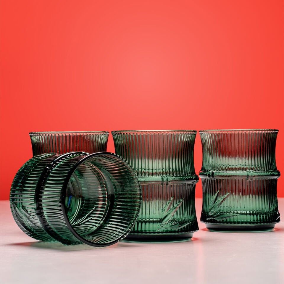 Gravürlü Cam Meşrubat Bardağı 4’lü