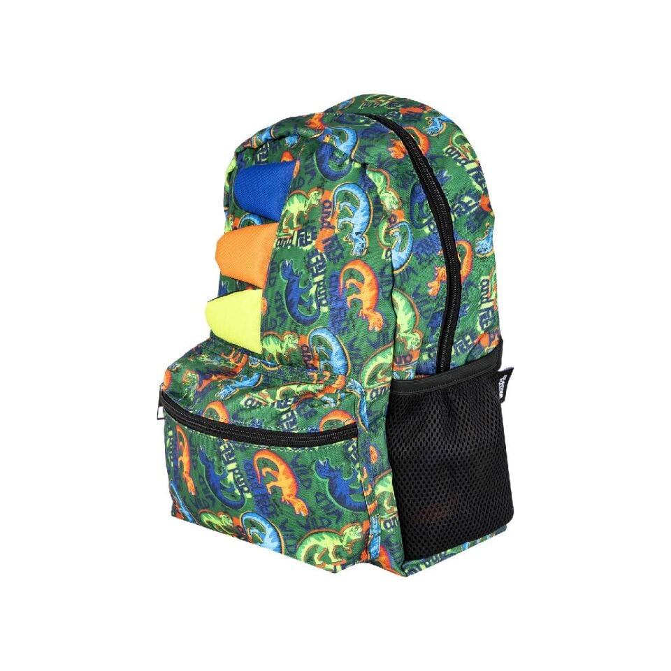 Dinozor Desenli Sırt Çantası Yeşil