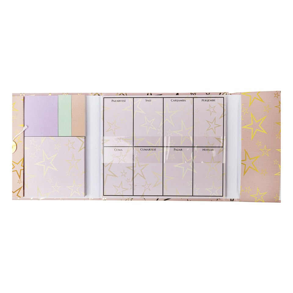 Yıldız Desenli Notluk Seti