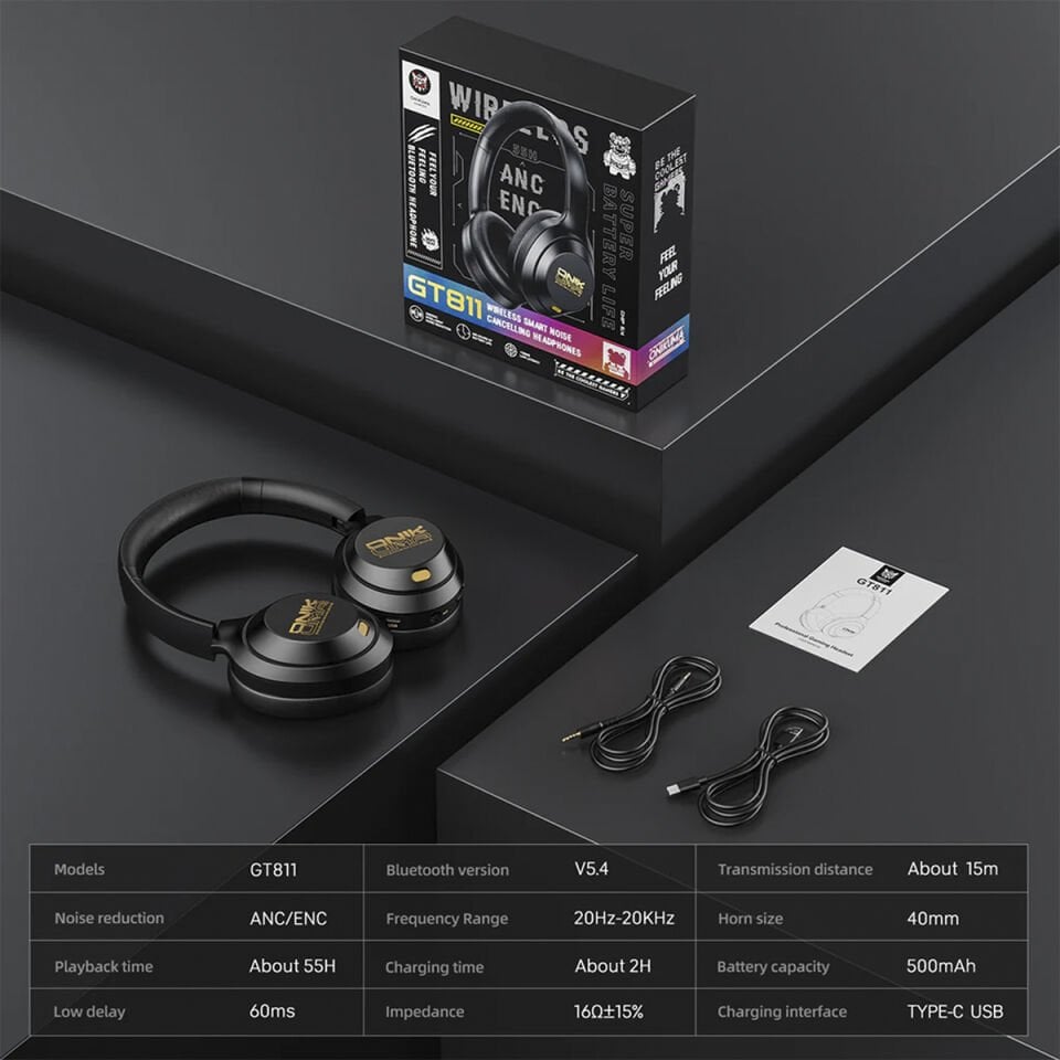 Kablosuz Bluetooth Oyuncu Kulaklığı - GT811