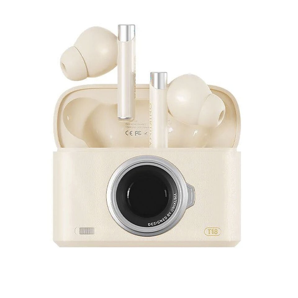 Profesyonel Bluetooth Kulak İçi Oyuncu Kulaklığı Bej