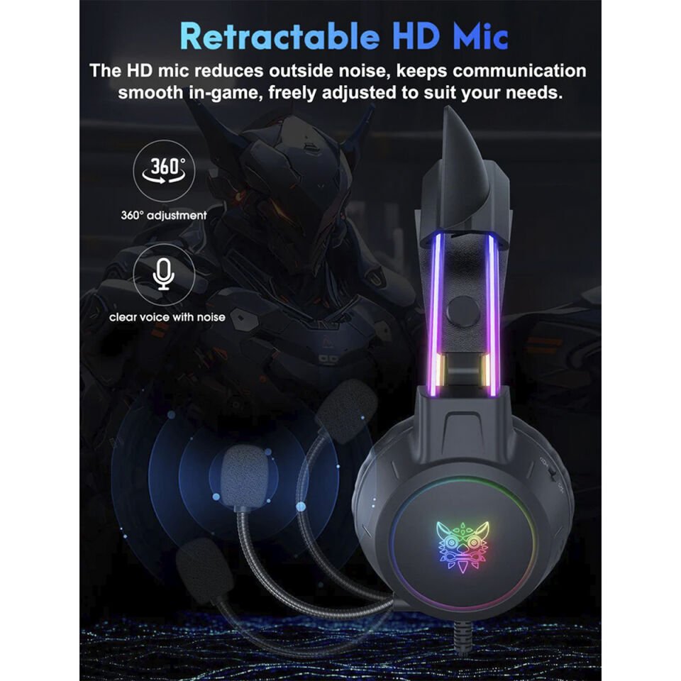 Profesyonel Kablolu Mikrofonlu Oyuncu Kulaklığı - X15Pro Siyah