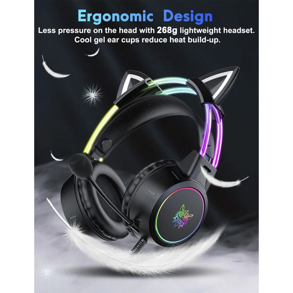 Profesyonel Kablolu Mikrofonlu Oyuncu Kulaklığı - X15Pro Siyah