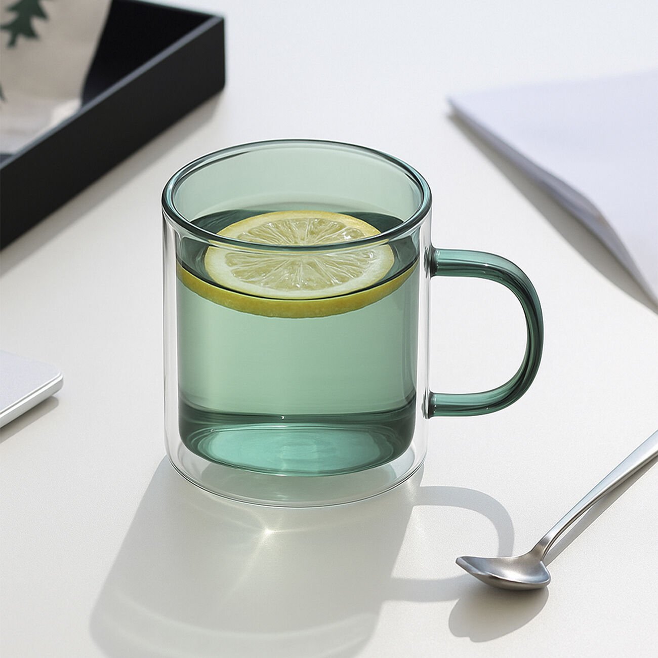 Çift Cidarlı Renkli Kupa - 390 CC